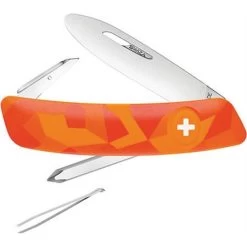 Swiza Pocket 212071 J02 Junior Pocket Multi-Tool Knife With Urban Orange Synthetic Handle