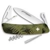 Swiza Pocket 702050 TT03 Tick Multi-Tool Knife With Olive Fern Synthetic Handle