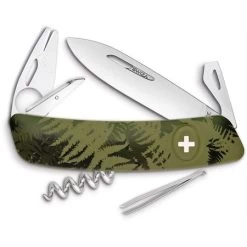 Swiza Pocket 702050 TT03 Tick Multi-Tool Knife With Olive Fern Synthetic Handle