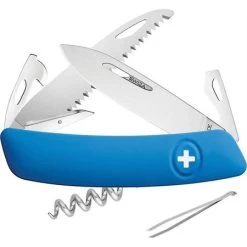 Swiza Pocket 501030 D05 Swiss Pocket Knife With Blue Synthetic Handle