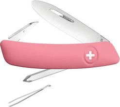 Swiza J02 Junior Pocket Knife Pink Handle Screwdriver Tweezers Multi-Tool 211911