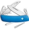 Swiza D05 Swiss Pocket Knife Screwdriver Tweezers Blue Handle Multi-Tool 601030