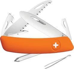 Swiza J06 Junior Pocket Knife Screwdriver Tweezers Orange Multi-Tool 611061