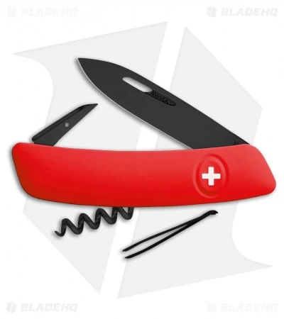 Swiza D01 Swiss Pocket Knife Red (3" Black) 1 Swiza D01 Swiss Pocket Knife Red (3" Black)