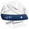 Swiza D03 Swiss Pocket Pangea Mike Horn Knife Blue (3" Satin)