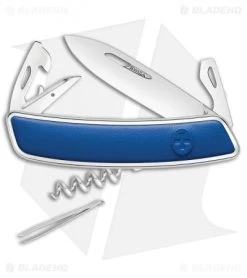 Swiza D03 Swiss Pocket Knife Blue Leather (3" Mirror)
