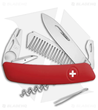 Swiza CO05TT Pet/Outdoor Swiss Pocket Knife Red (3" Satin) 1 Swiza CO05TT Pet/Outdoor Swiss Pocket Knife Red (3" Satin)