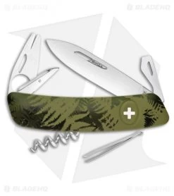 Swiza TT03 Tick Tool Swiss Pocket Knife OD Green Camo (3" Satin)