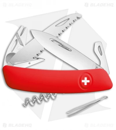Swiza TT05 Tick Tool Swiss Pocket Knife Red (3" Satin) 1 Swiza TT05 Tick Tool Swiss Pocket Knife Red (3" Satin)