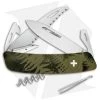 Swiza C05 Button Lock Swiss Pocket Knife Green Camo (2.75" Mirror)