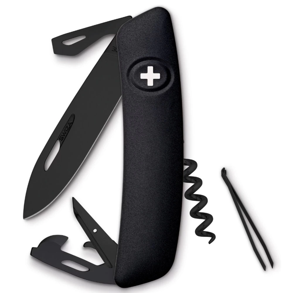 Swiza D03 All Black Swiss Pocket Knife 1 Swiza D03 All Black Swiss Pocket Knife