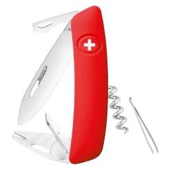 Swiza TT03 Swiss Tick Tool Pocket Knife, Red